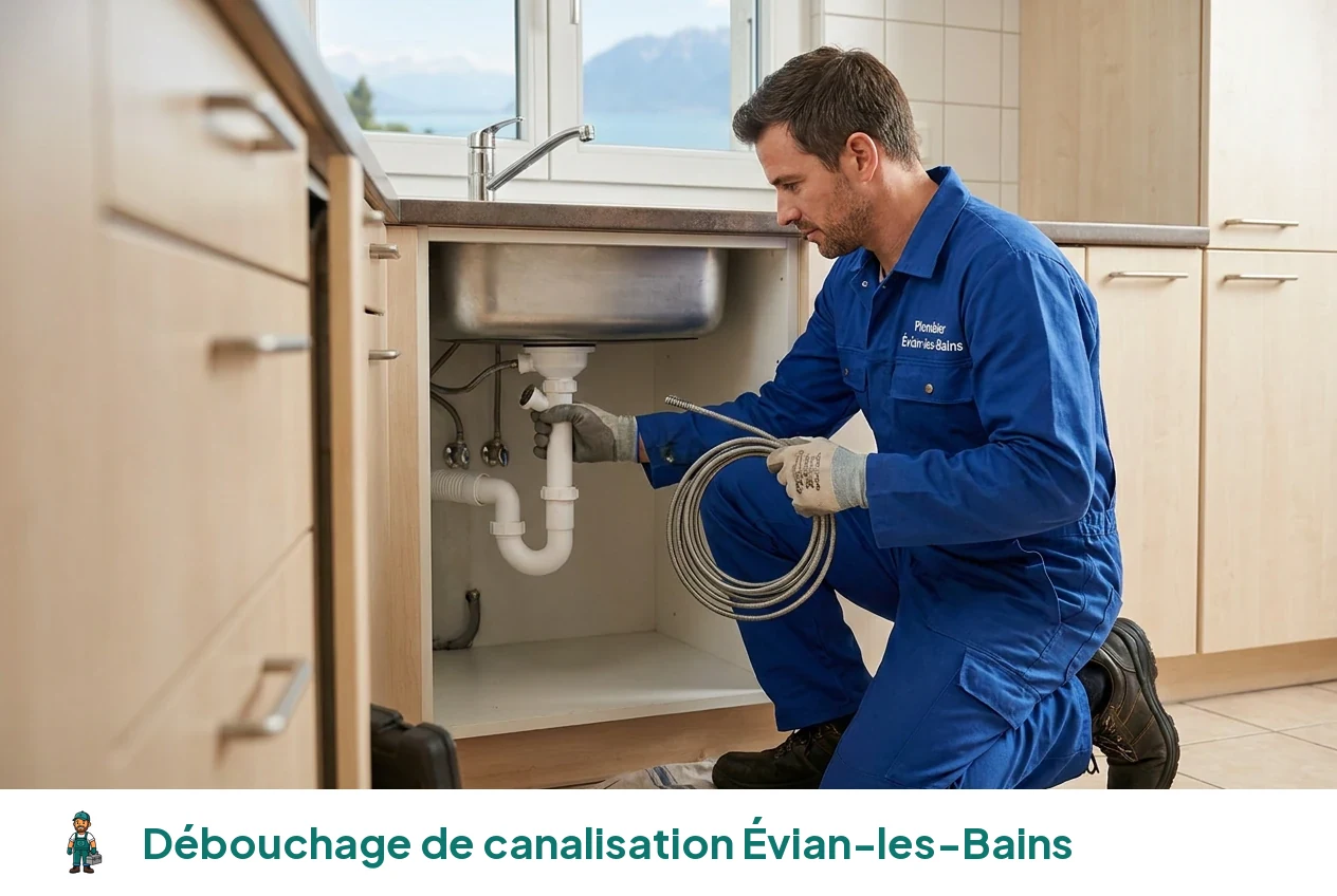 Débouchage de canalisation à Évian-les-Bains