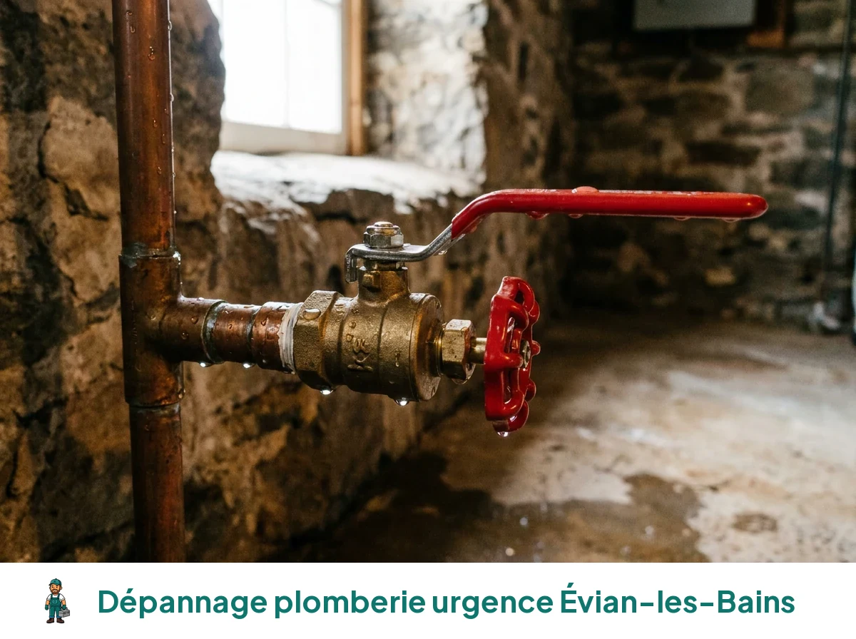 Dépannage plomberie urgence à Évian-les-Bains